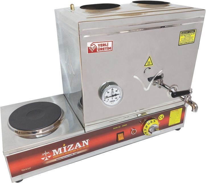 40'Lık Çay Kazanı Elektrikli 304 Kaynaklı