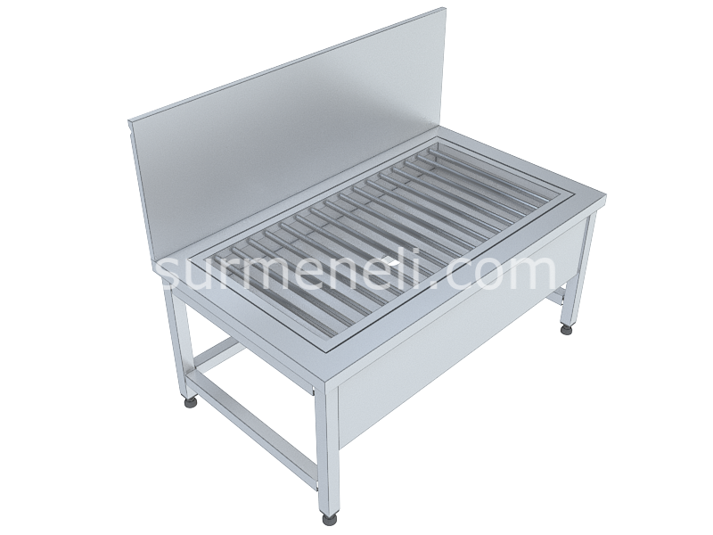 Kazan Yıkama Tezgahı 110'luk 304 KALİTE PASLANMAZ