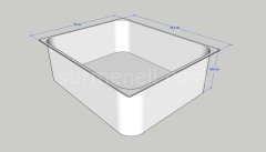 Standart Gastronom Küvet Gn 2/1-200