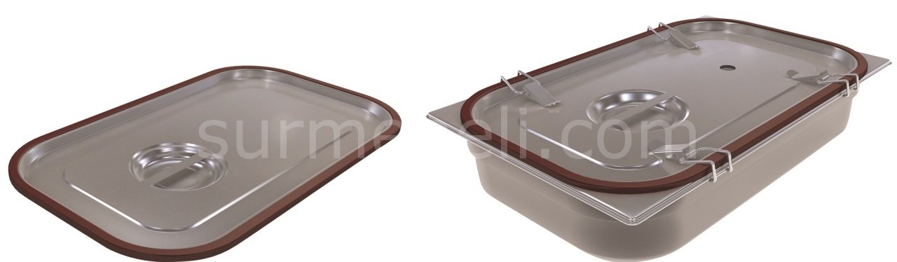 Silikon Contalı Gastronorm Kapak Gn 1/3