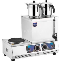 Remta 20 Model Çift Demlikli Elektrikli Çay Ocağı 13 lt - K31(A)