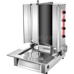 Remta 4 Radyanlı Alttan Motorlu Oval Camlı Elektrikli Döner Ocağı MA05