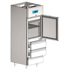 CS.DBNK.700.CM CSA İNOX - DIKEY ALTTAN CEKMECELI BUZDOLABI 700*810*2070