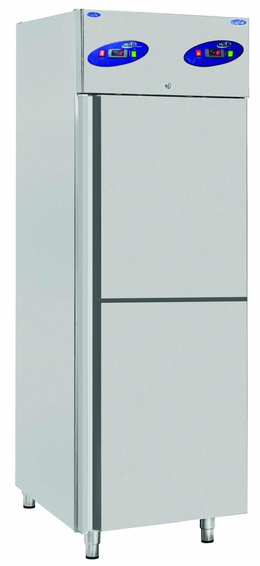 CS.DBNL.702 CSA İNOX - UPRIGHT REFRIGERATORS / 702 DIKEY POZITIF-NEGATIF BUZDOLABI (İKİ YARIM KAPILI)700*810*2070