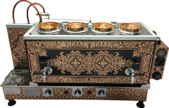 Otomatik Bakır Çay Kazanı Gazlı + Elektrikli 4'lü