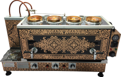 Otomatik Bakır Çay Kazanı Gazlı + Elektrikli 4'lü