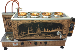 Otomatik Bakır Çay Kazanı Gazlı + Elektrikli 4'lü