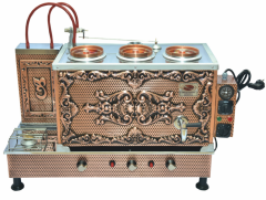 Otomatik Bakır Çay Kazanı Gazlı + Elektrikli 3'lü
