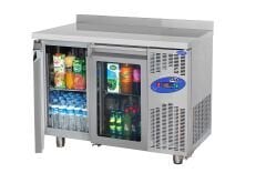 CS.TEZ.2.600.C.120CM CSA İNOX - TEZGAH TİPİ BUZDOLABI CAM KAPILI 1200*600*850