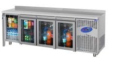 CS.TEZ.4.600.C CSA İNOX - TEZGAH TİPİ BUZDOLABI CAM KAPILI 2350*600*850