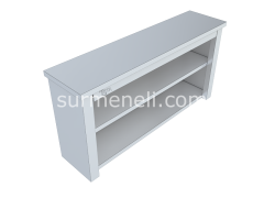 Duvar Dolabı Ara Raflı Kapısız 30'luk 304 KALİTE PASLANMAZ