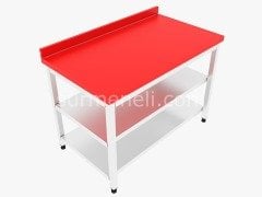 Polietilenli Çalışma Tezgahları Taban ve Ara Raflı 60'lık 430 KALİTE PASLANMAZ